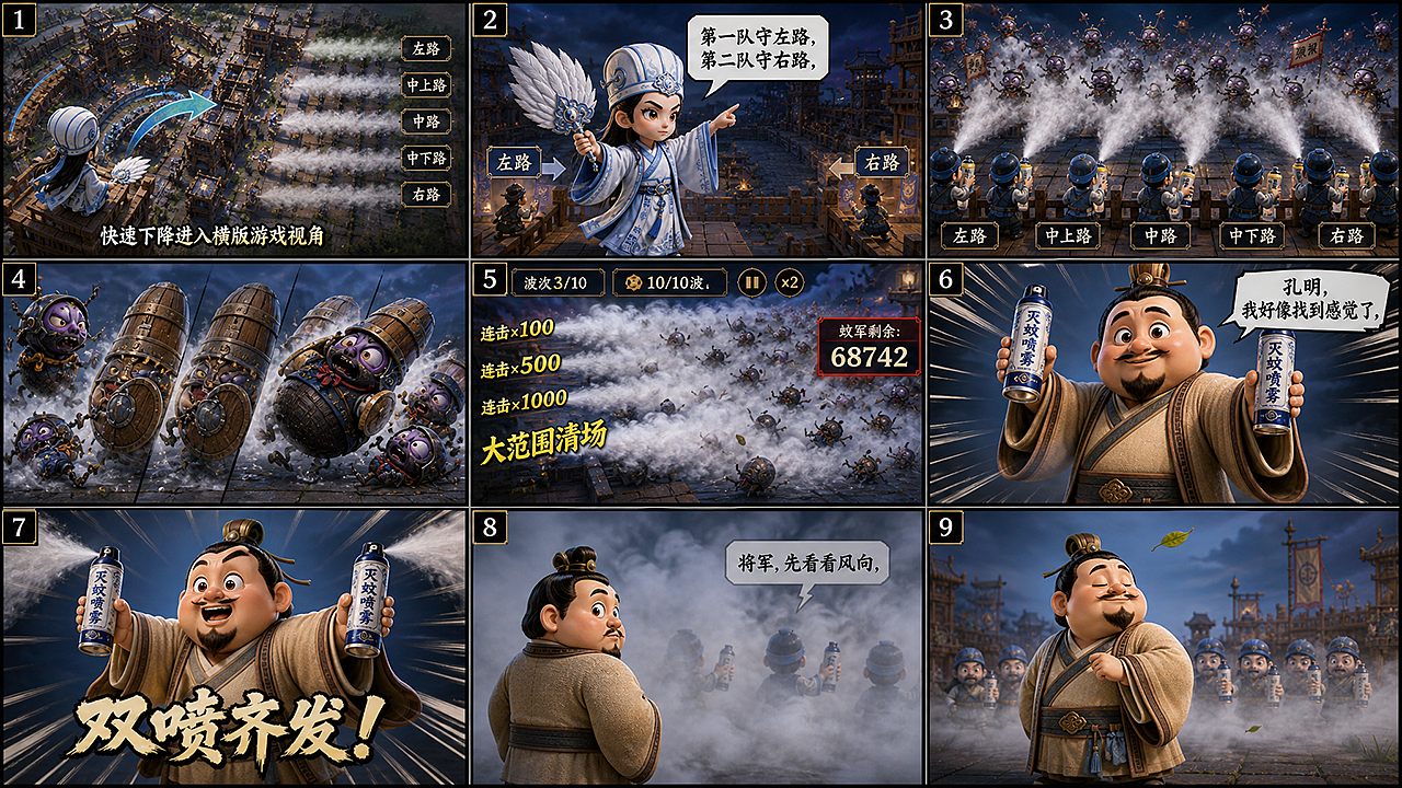 草船借“蚊”丨 AIGC传统叙事的幻想化重构(图ZNDEwNTY2OTYw) - AI作品 - 站酷设计师子言sunshine原创素材 - 站酷ZCOOL