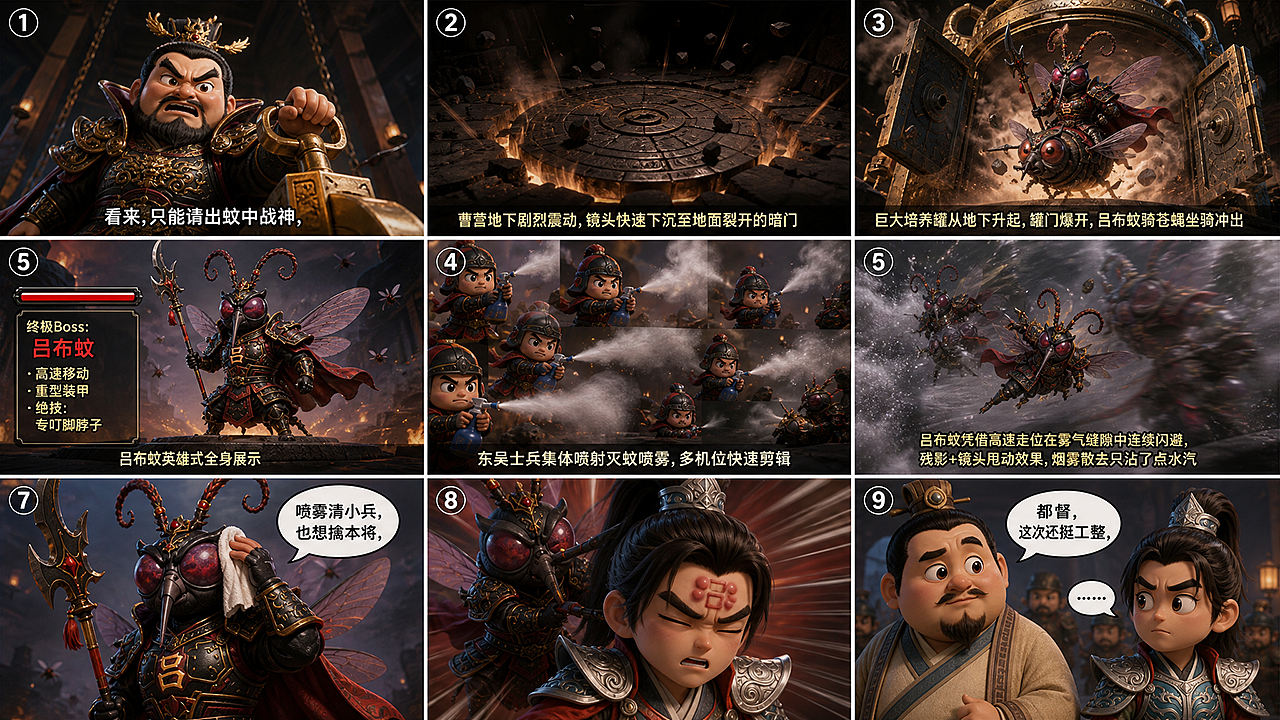 草船借“蚊”丨 AIGC传统叙事的幻想化重构(图ZNDEwNTY3MDA4) - AI作品 - 站酷设计师子言sunshine原创素材 - 站酷ZCOOL