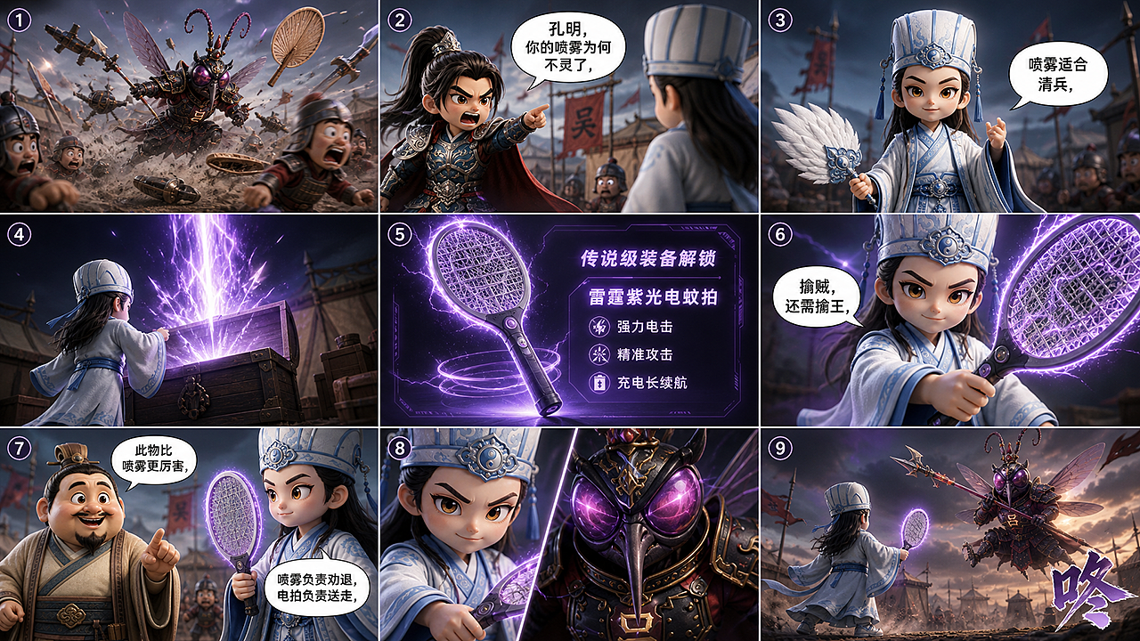 草船借“蚊”丨 AIGC传统叙事的幻想化重构(图ZNDEwNTY3MDE2) - AI作品 - 站酷设计师子言sunshine原创素材 - 站酷ZCOOL