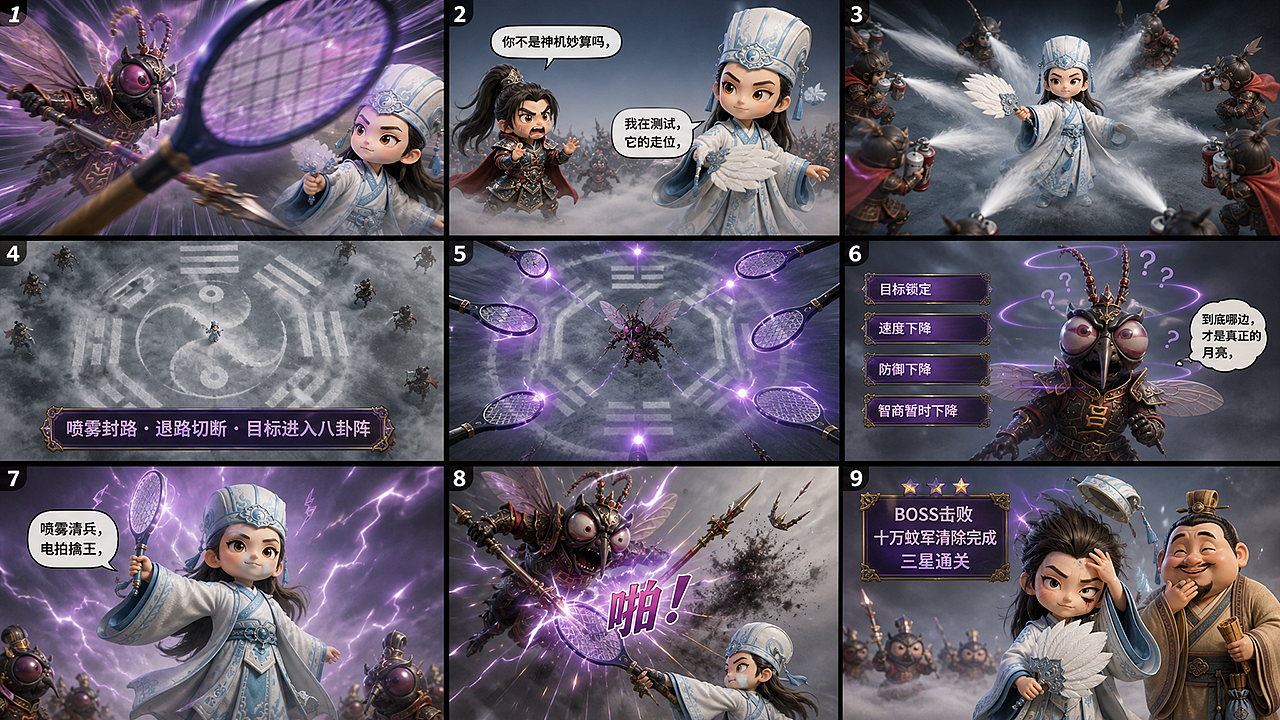 草船借“蚊”丨 AIGC传统叙事的幻想化重构(图ZNDEwNTY3MDI4) - AI作品 - 站酷设计师子言sunshine原创素材 - 站酷ZCOOL