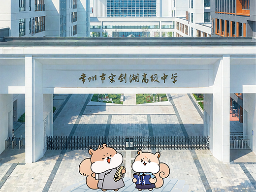 宋剑湖高中 | 校园卡通IP形象文创设计
