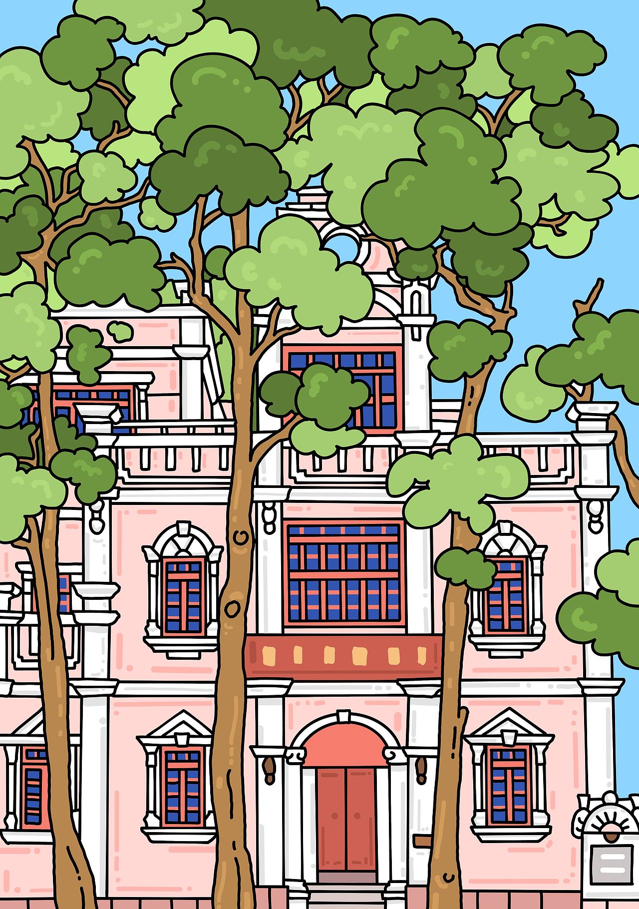 广东中山城市插画13画分享（图ZNDEwNTgxOTA0） - 商业插画 - 站酷设计师黄胜福原创素材 - 站酷ZCOOL