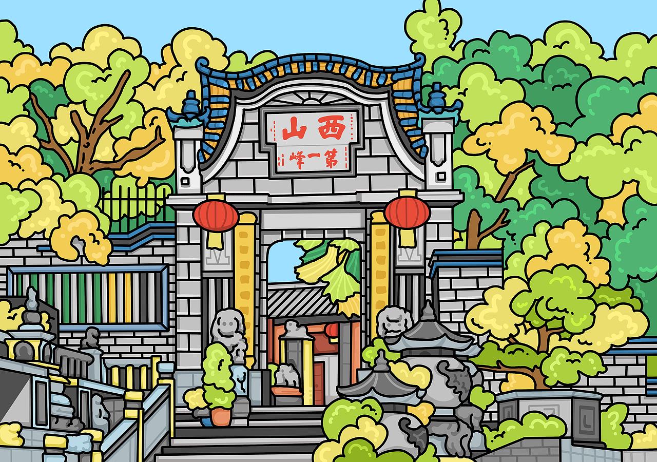 广东中山城市插画13画分享（图ZNDEwNTgxODU2） - 商业插画 - 站酷设计师黄胜福原创素材 - 站酷ZCOOL