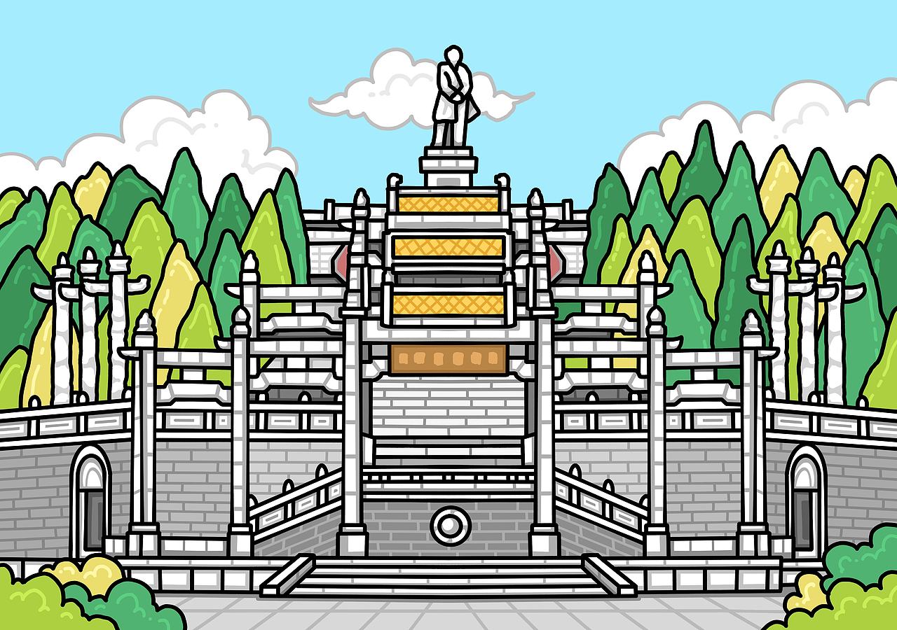 广东中山城市插画13画分享（图ZNDEwNTgxODY0） - 商业插画 - 站酷设计师黄胜福原创素材 - 站酷ZCOOL