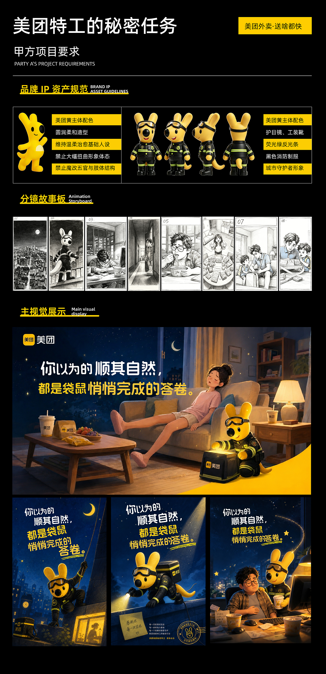 美团-特工的秘密任务TVC丨AIGC新媒体视频丨向量设计（图ZNDEwNTg2NTky） - AI作品 - 站酷设计师武汉向量设计原创素材 - 站酷ZCOOL