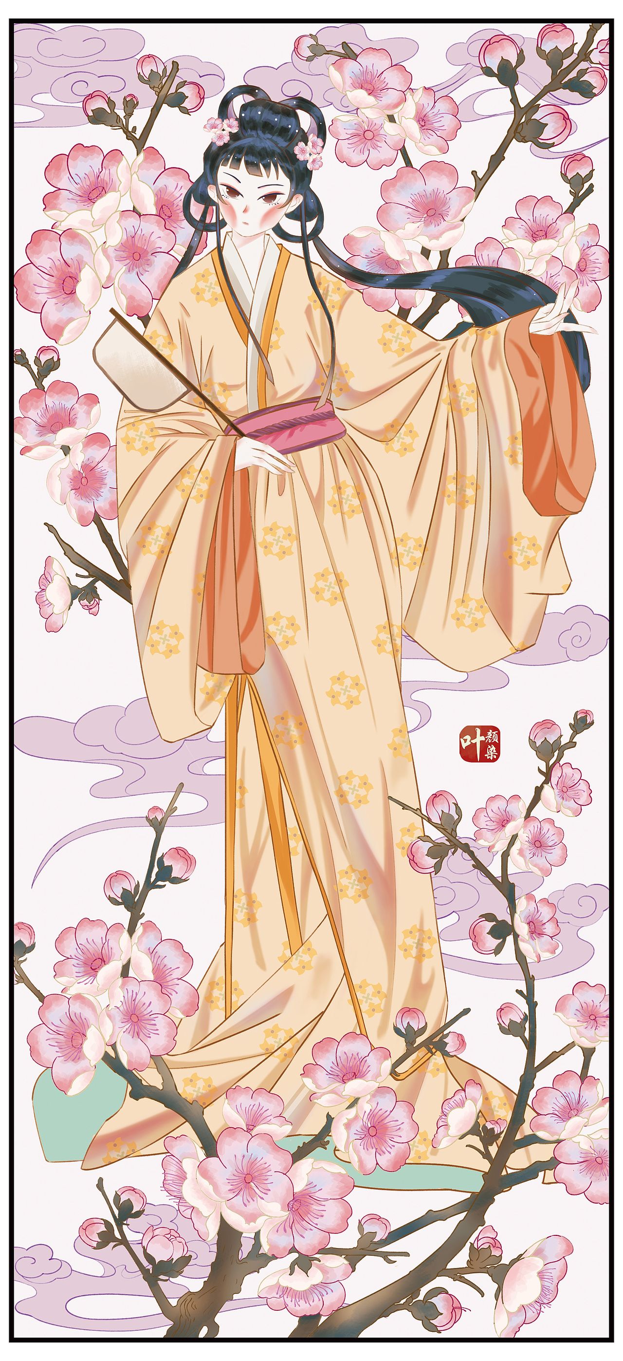 十二花神——梅花（图ZNDEwNTg2OTM2） - 商业插画 - 站酷设计师叶颜染原创素材 - 站酷ZCOOL