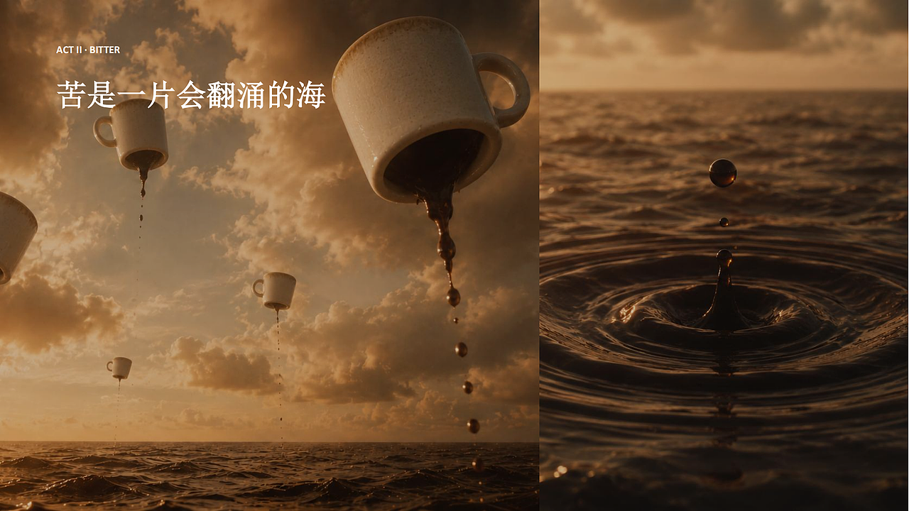 《我的心是一杯调和过的咖啡》（图ZNDEwNTkzNzA4） - AI作品 - 站酷设计师鸡腿堡66原创素材 - 站酷ZCOOL