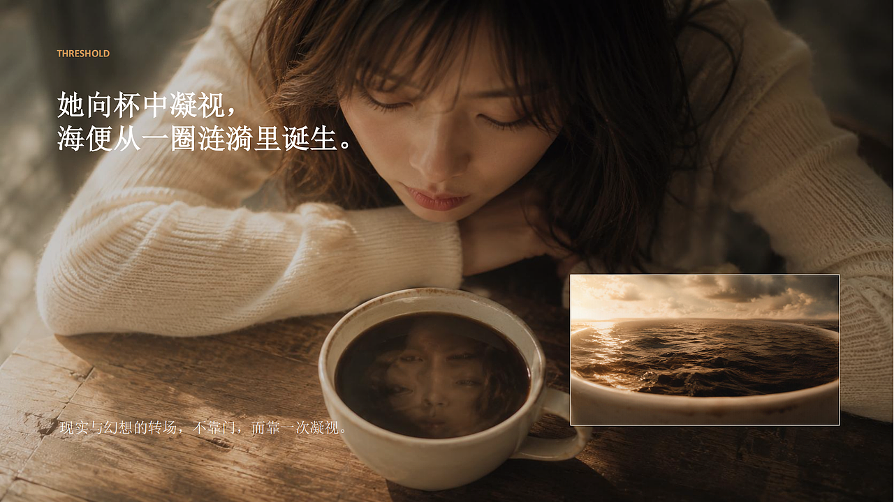 《我的心是一杯调和过的咖啡》（图ZNDEwNTkzNzA0） - AI作品 - 站酷设计师鸡腿堡66原创素材 - 站酷ZCOOL