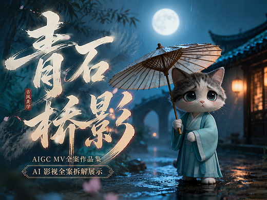 《青石桥影》AIGC MV全案作品集