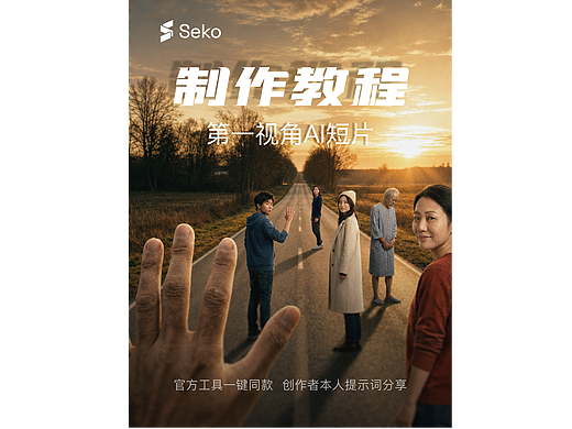 爆款第一视角AI短片｜Seko一键同款教程🔥