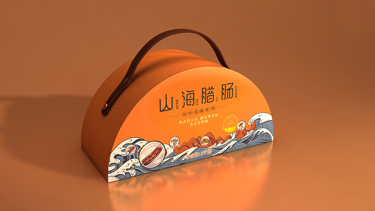 山海腊肠礼盒包装/获奖作品/2026威尼斯国际艺术设计奖(图ZNDEwNjA3Njky) - 包装 - 站酷设计师设计赛事网原创素材 - 站酷ZCOOL