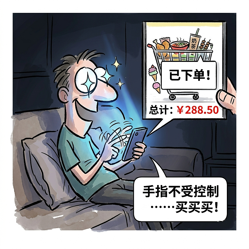饿着肚子千万别做这三件事:消费、吵架、给前任发消息(图ZNDEwNjA5MTc2) - 中/长篇漫画 - 站酷设计师huashuoshi原创素材 - 站酷ZCOOL