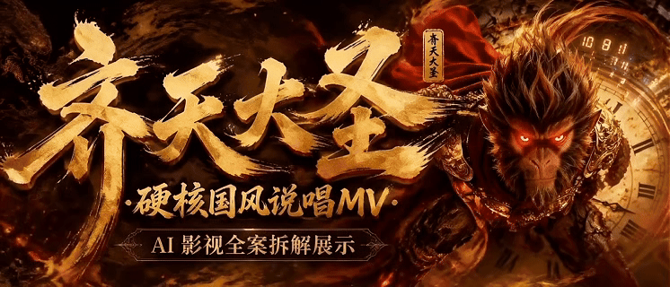 齐天大圣孙悟空AICG影视《石猴未泯》音乐MV创作(图ZNDEwNjIxNTA4) - AI作品 - 站酷设计师鸣天开始原创素材 - 站酷ZCOOL