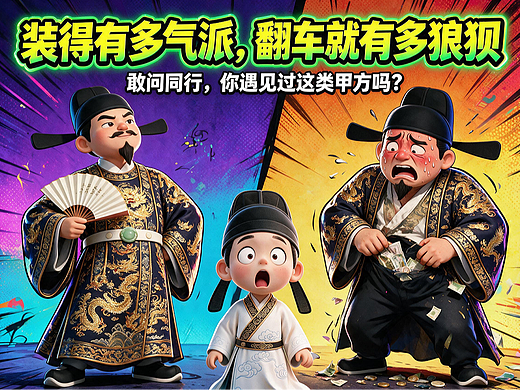 动画制作圈大型反转现场！阔气甲方瞬间原形毕露
