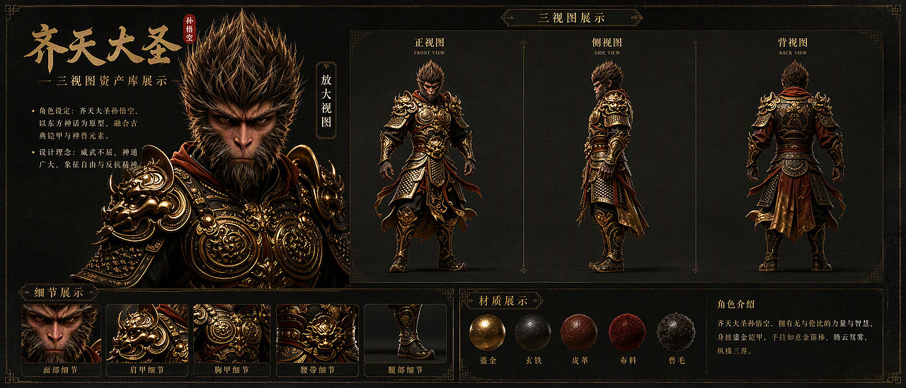 暗黑金火写实风 | 悟空主题动态概念设计(图ZNDEwNjQ1NTU2) - MV - 站酷设计师乐游进行曲原创素材 - 站酷ZCOOL