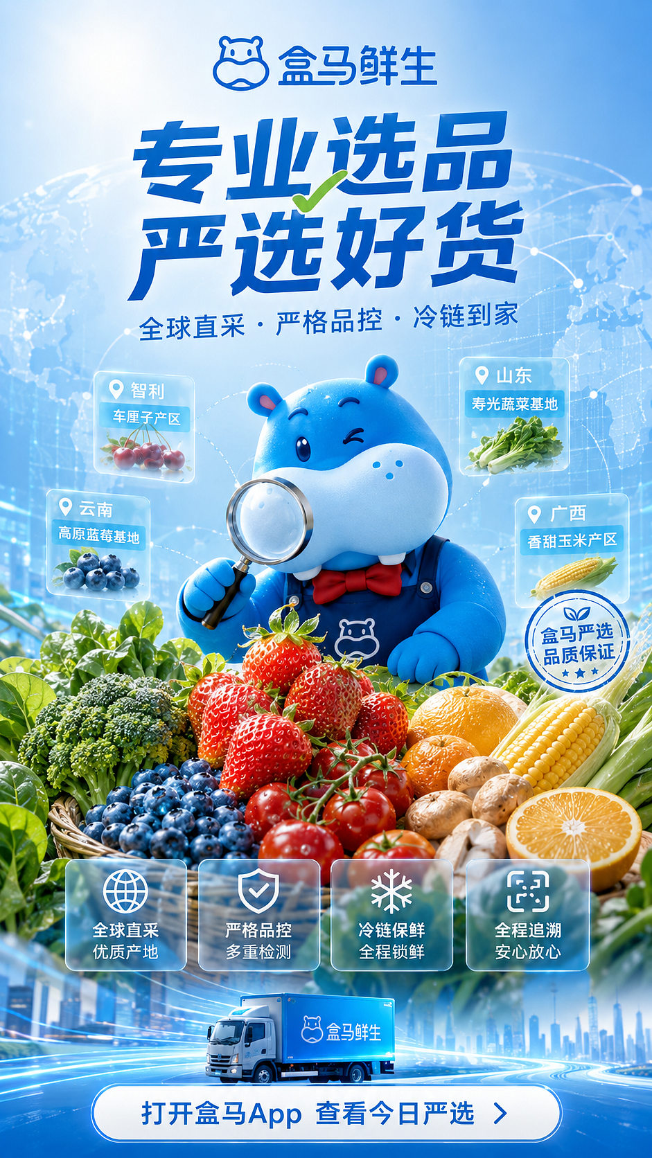 盒马鲜生｜品牌主视觉 & APP开屏设计-ai设计（图ZNDEwNjQ5MjY4） - AI作品 - 站酷设计师皮耶罗菲斯塔伽原创素材 - 站酷ZCOOL