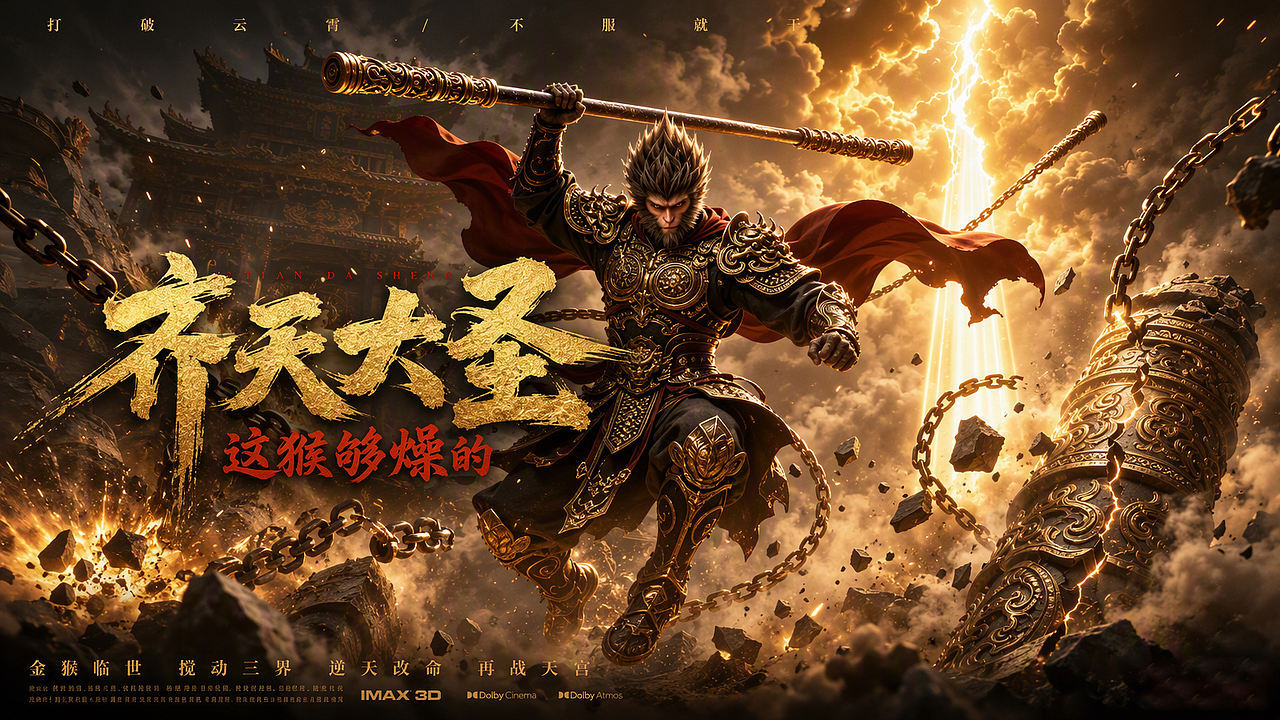 暗黑金火写实风 | 悟空主题动态概念设计(图ZNDEwNjUwMzI4) - MV - 站酷设计师乐游进行曲原创素材 - 站酷ZCOOL