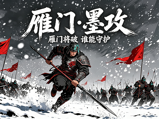 AIGC 视觉原创国风 2D 漫剧《雁门・墨攻》| 全案展示