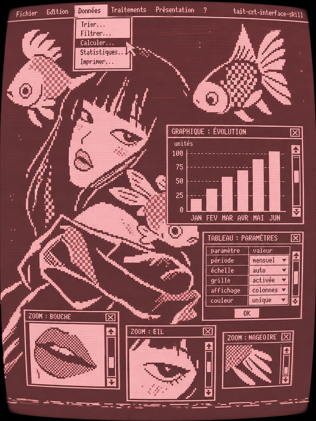 用自制的skill设计的CRT复古界面插画（图ZNDEwNjU3NDk2） - 其他平面 - 站酷设计师Tomplus原创素材 - 站酷ZCOOL