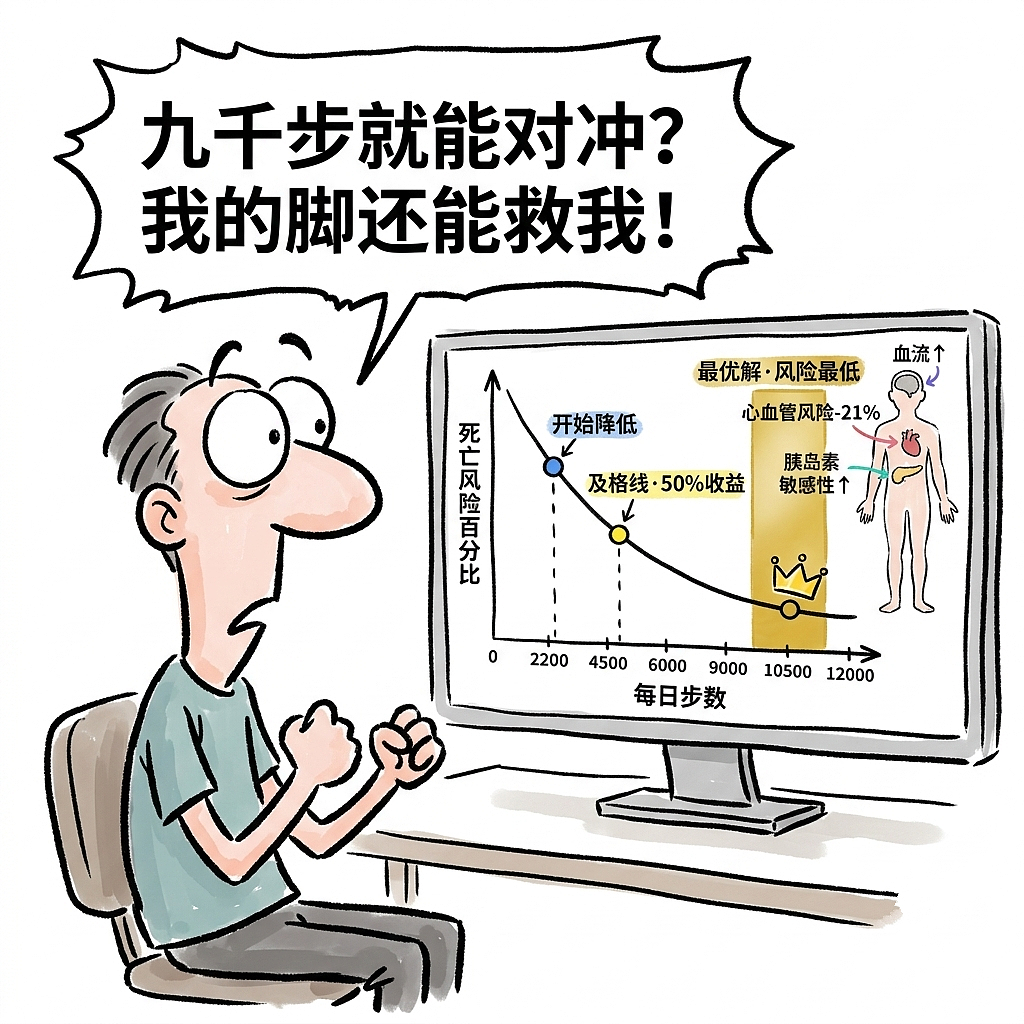 世卫警告:久坐危害仅次于吸烟!但每天9000步能救回来(图ZNDEwNjYwODEy) - 中/长篇漫画 - 站酷设计师huashuoshi原创素材 - 站酷ZCOOL