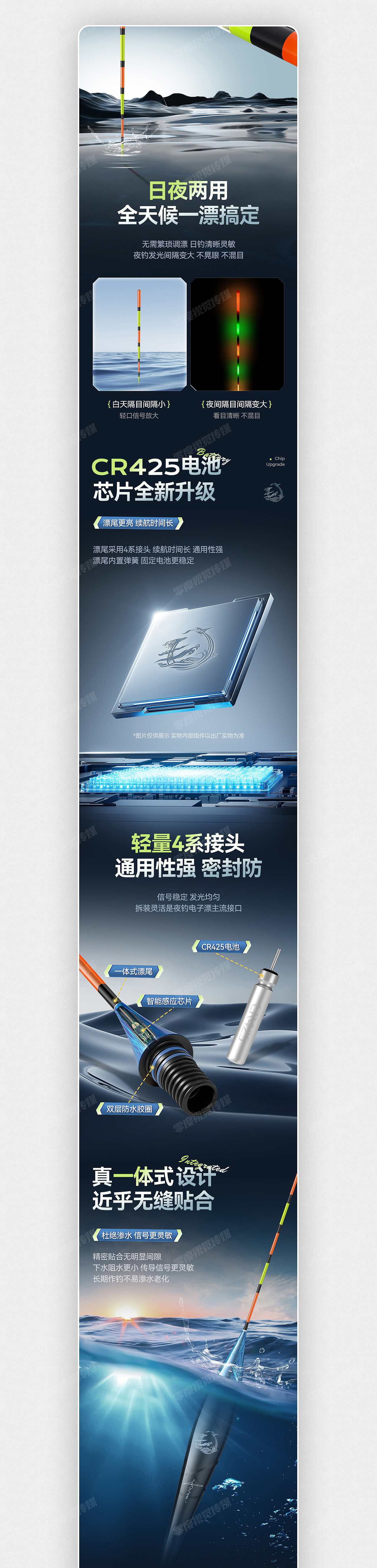 渔具户外用品 鱼漂夜光漂电商详情页展示(图ZNDEwNjc0ODU2) - 电商 - 站酷设计师零度渔具视觉原创素材 - 站酷ZCOOL