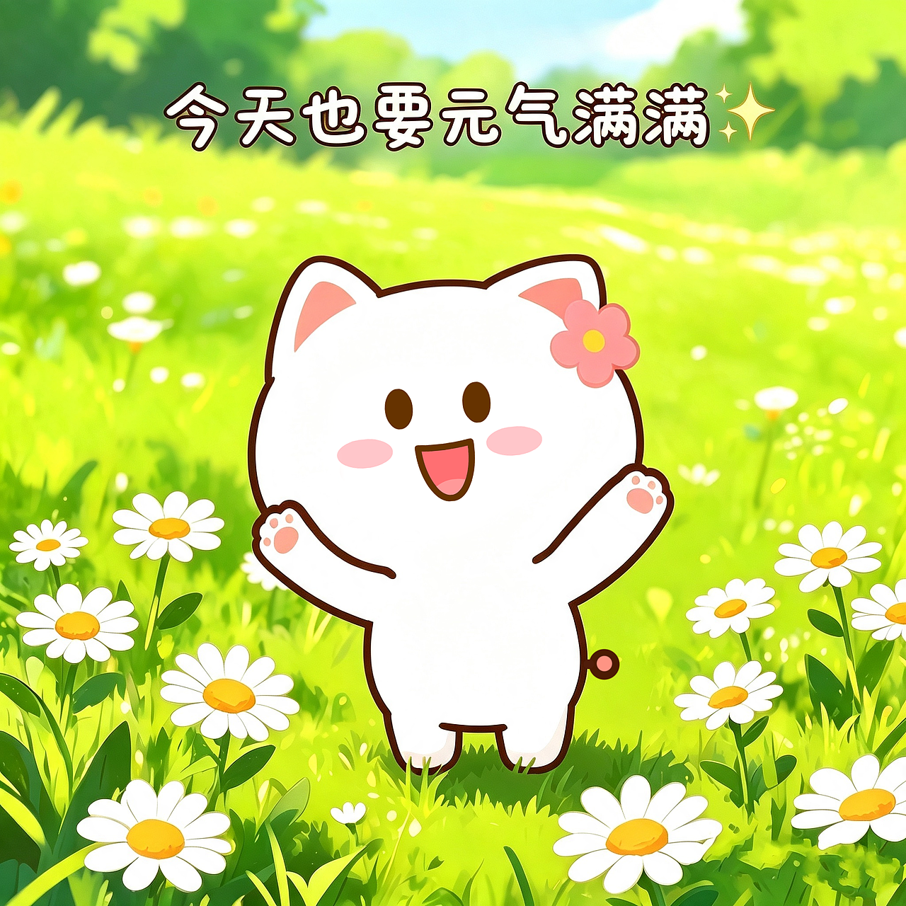 今天也要元气满满~（图ZNDEwNjc3Nzcy） - 单幅漫画 - 站酷设计师仙粑原创素材 - 站酷ZCOOL