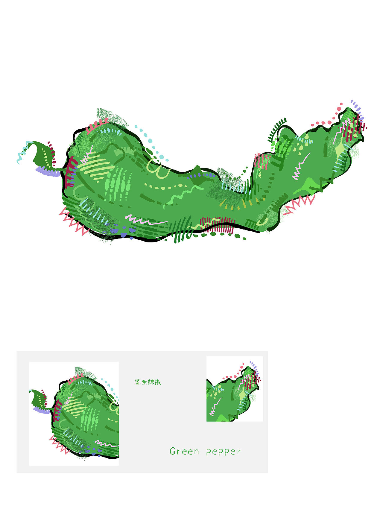 夏日生活气息都藏在这组浓郁风格插画中（图ZNDEwNjgxNTYw） - 艺术插画 - 站酷设计师曹天望原创素材 - 站酷ZCOOL