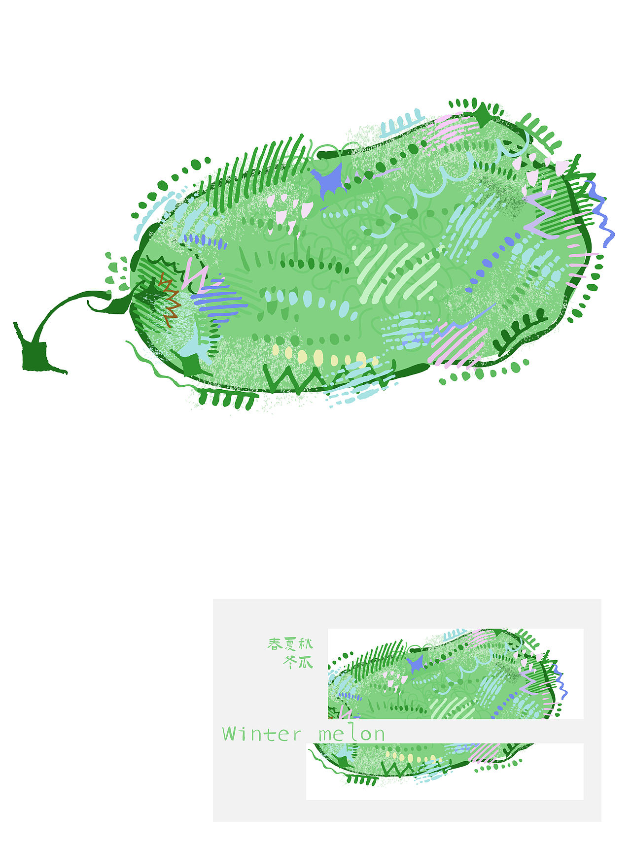 夏日生活气息都藏在这组浓郁风格插画中（图ZNDEwNjgxNTc2） - 艺术插画 - 站酷设计师曹天望原创素材 - 站酷ZCOOL