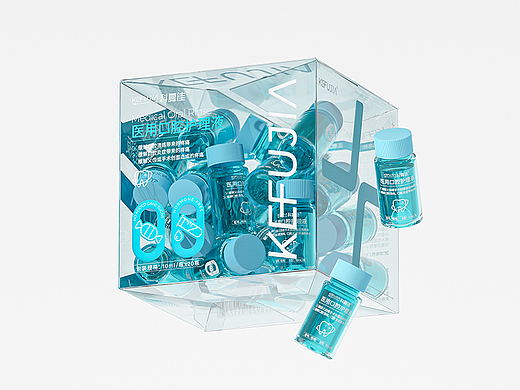KEFUJIA科复佳医用漱口水包装设计