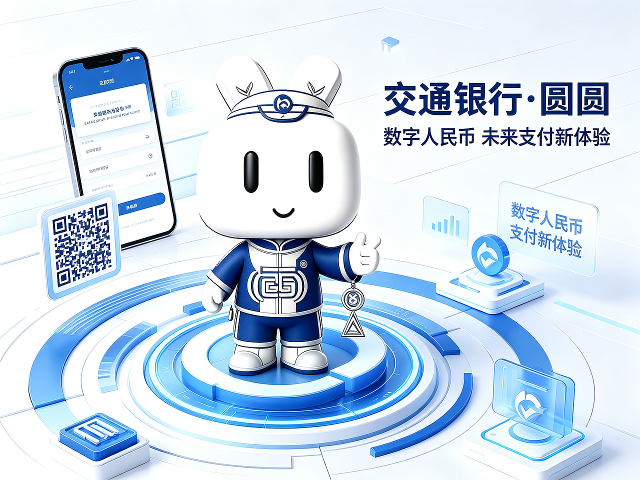 数通百业·圆启融通——交通银行数字人民币吉祥物二创(图ZNDEwNjg2NTI4) - 宣传物料 - 站酷设计师IssueBeam原创素材 - 站酷ZCOOL