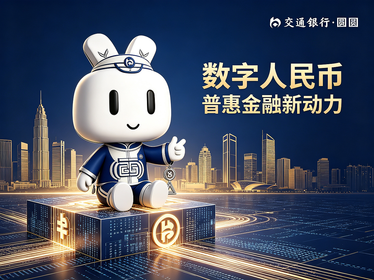 数通百业·圆启融通——交通银行数字人民币吉祥物二创(图ZNDEwNjg2NTAw) - 宣传物料 - 站酷设计师IssueBeam原创素材 - 站酷ZCOOL