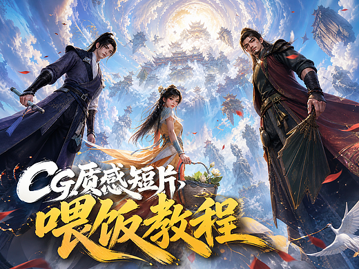 CG质感短片 喂饭教程