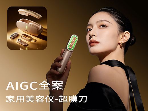 家用美容仪—现代超膜刀视觉全案