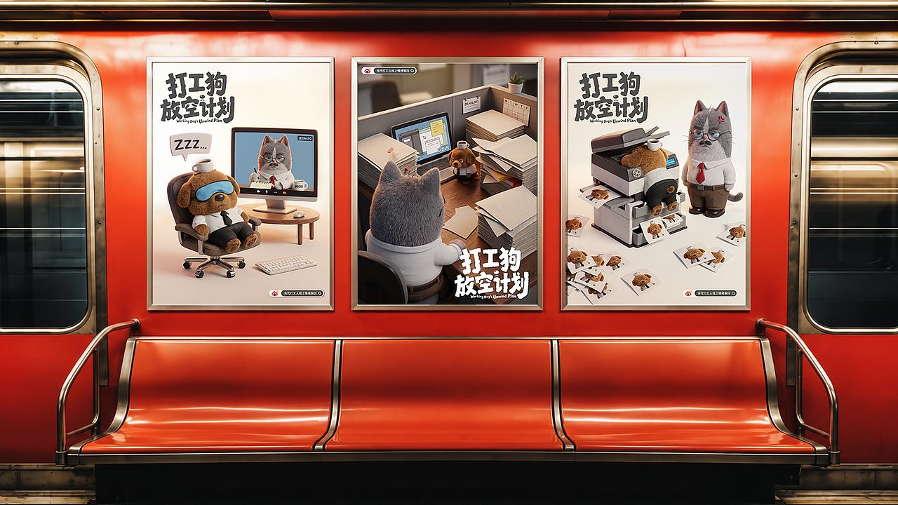 打工狗放空计划｜演绎当代打工人的精神状态（图ZNDEwNzAyNDg0） - 品牌 - 站酷设计师asach原创素材 - 站酷ZCOOL