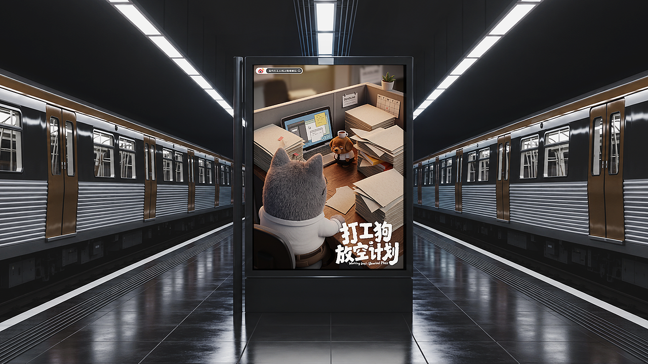 打工狗放空计划｜演绎当代打工人的精神状态（图ZNDEwNzAyNDc2） - 品牌 - 站酷设计师asach原创素材 - 站酷ZCOOL