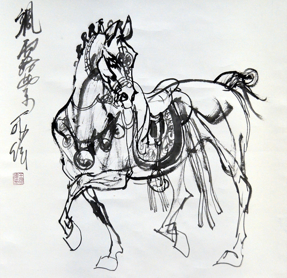国画作品《飒露紫》(图ZNDEwNzA1ODE2) - 绘画 - 站酷设计师王可伟原创素材 - 站酷ZCOOL