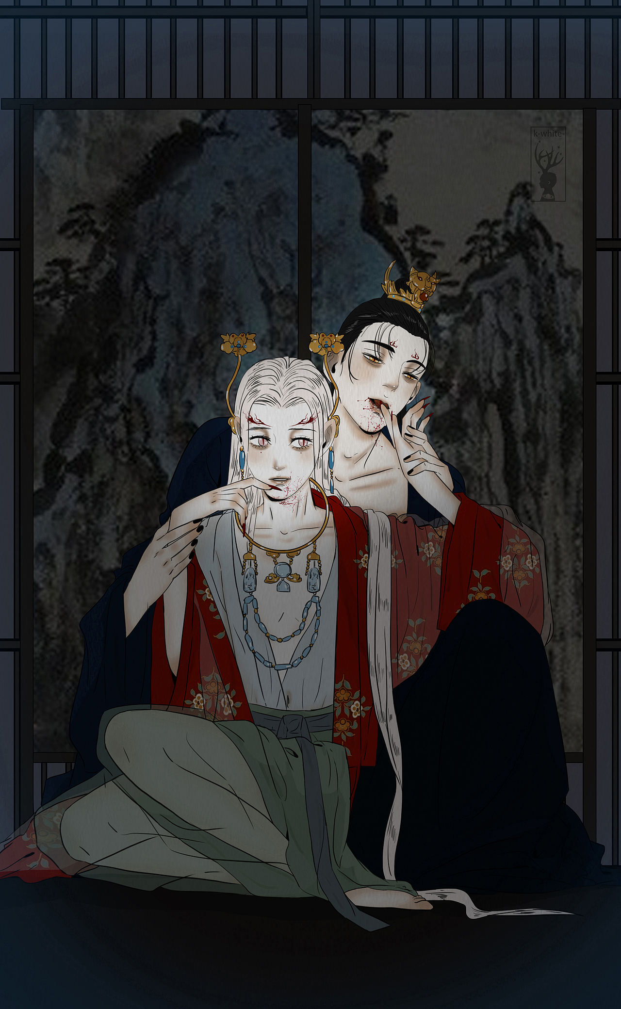 原创漫画《赤潮》插画|oc（图ZNDEwNzA2MTQ4） - 概念设定 - 站酷设计师画漫的kwhite原创素材 - 站酷ZCOOL