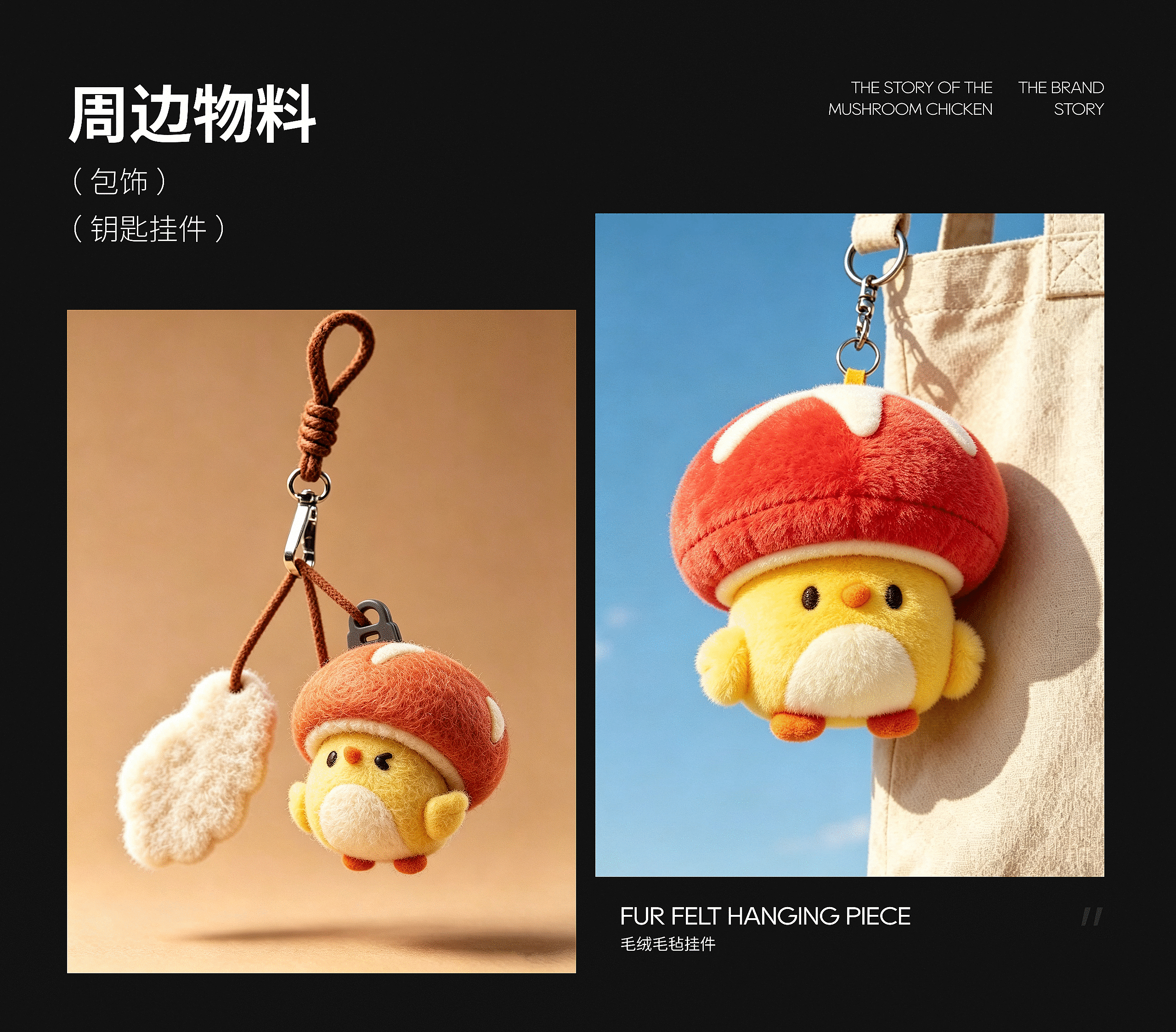 蘑菇鸡x小脑府（图ZNDEwNzEyMTI4） - IP形象 - 站酷设计师小脑府设计团队原创素材 - 站酷ZCOOL