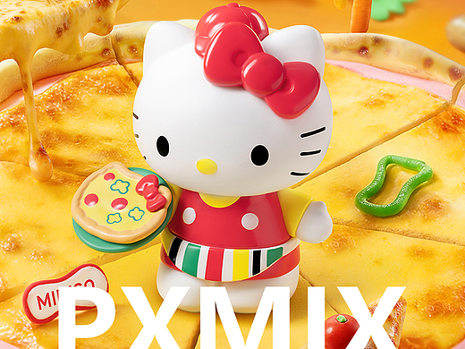 盲盒摄影丨HelloKitty披萨店日记×名创优品×光影集