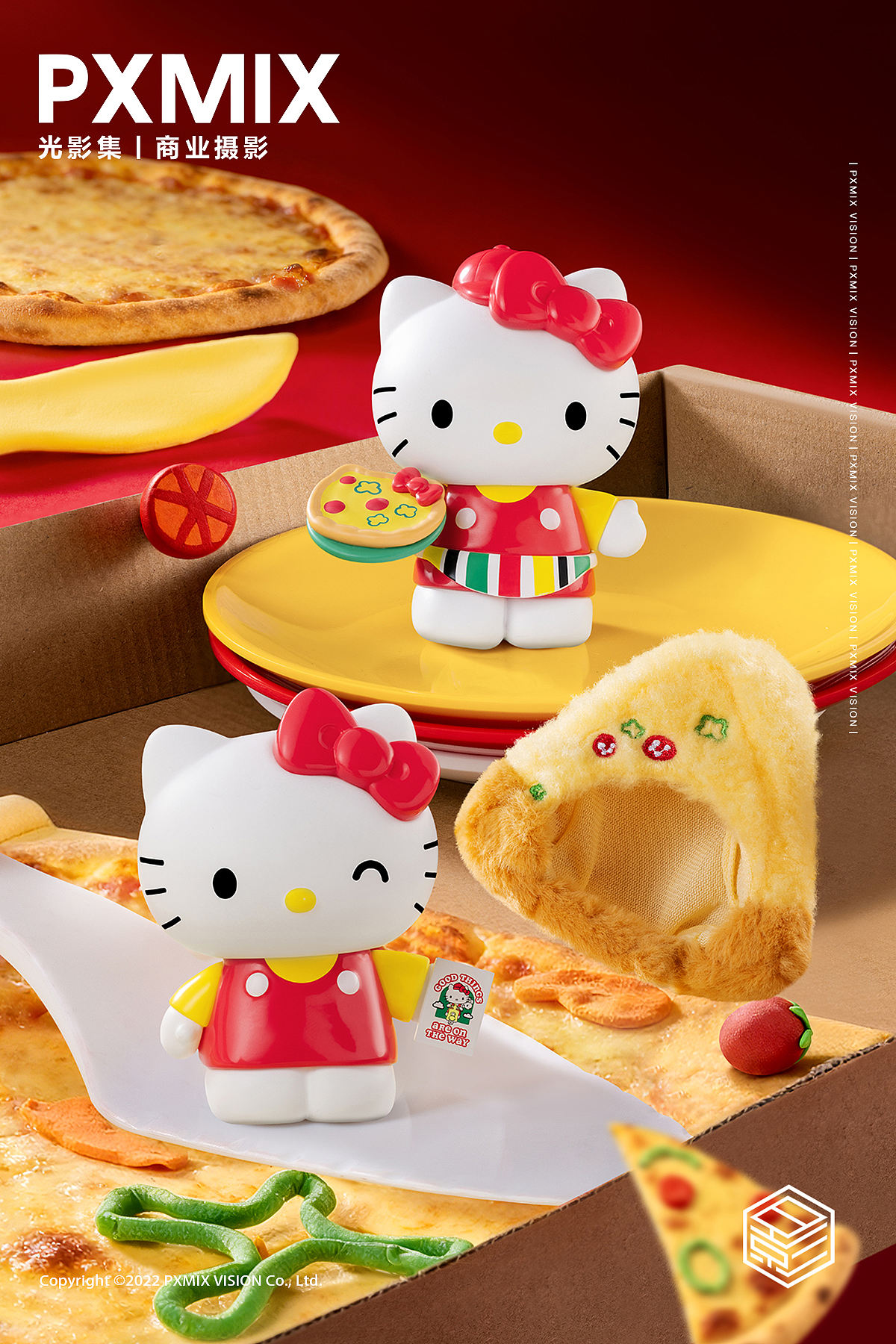 盲盒摄影丨HelloKitty披萨店日记×名创优品×光影集（图ZNDEwNzE2NzA0） - 产品摄影 - 站酷设计师光影集原创素材 - 站酷ZCOOL