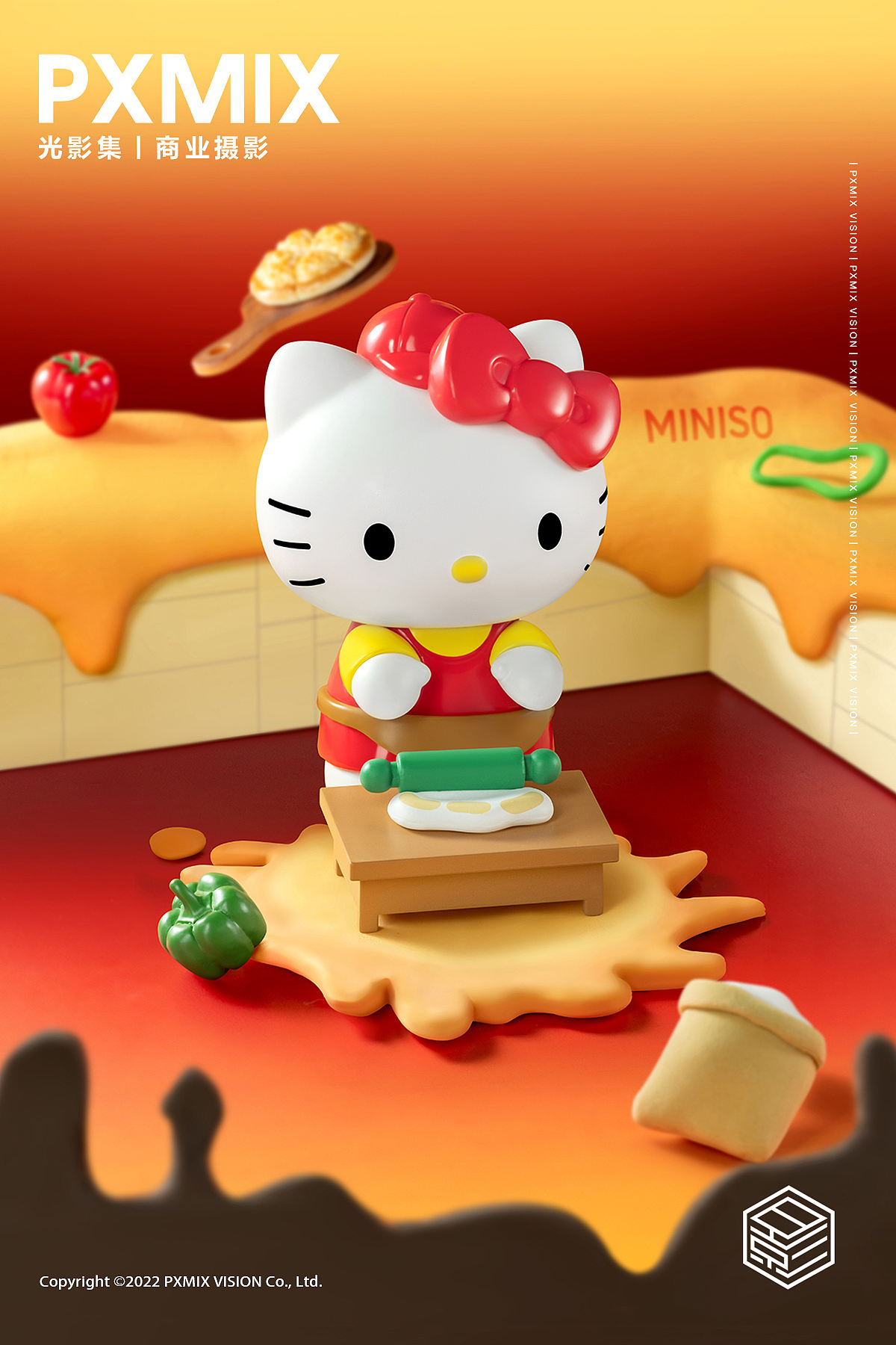 盲盒摄影丨HelloKitty披萨店日记×名创优品×光影集（图ZNDEwNzE2NzE2） - 产品摄影 - 站酷设计师光影集原创素材 - 站酷ZCOOL