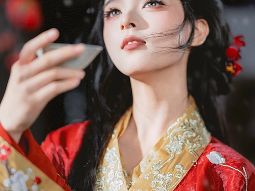 落梅雪乱 人像摄影