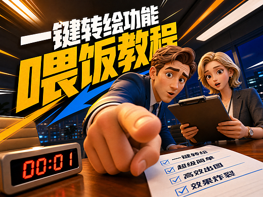 一键转绘功能 喂饭教程
