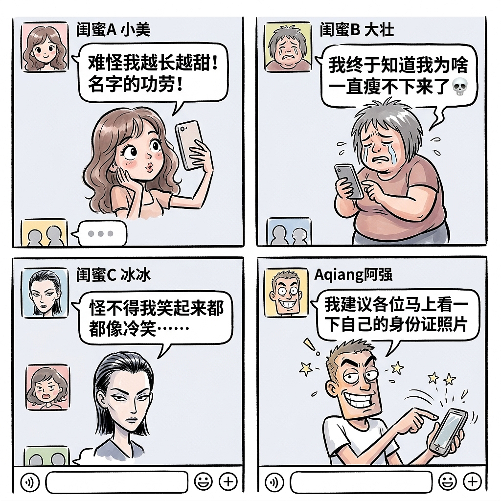 为什么人如其名不是玄学?一项让全网开始照镜子的研究(图ZNDEwNzQ3NzMy) - 中/长篇漫画 - 站酷设计师huashuoshi原创素材 - 站酷ZCOOL