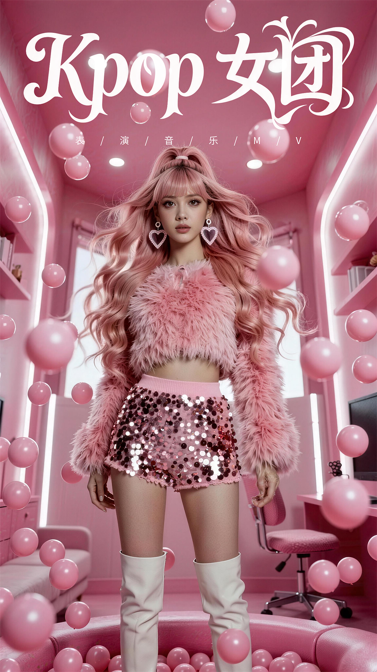 Kpop女团表演音乐MV(图ZNDEwNzYxMjY0) - AI作品 - 站酷设计师阿勇AI创作原创素材 - 站酷ZCOOL