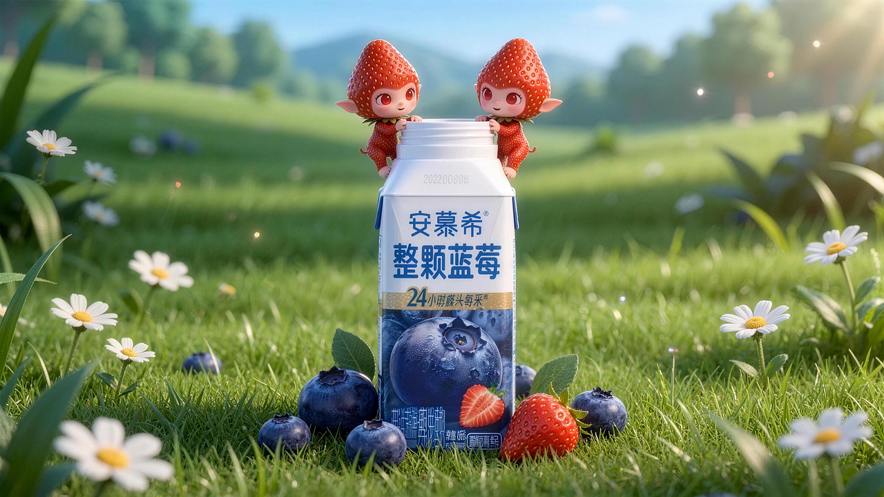 整颗蓝莓，鲜爽相伴（图ZNDEwNzY4NjA0） - AI作品 - 站酷设计师阿勇AI创作原创素材 - 站酷ZCOOL