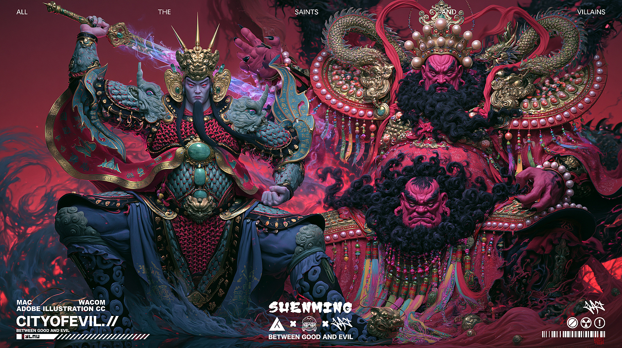 《Chinese deities》系列（图ZNDEwNzkwMjQ4） - AI作品 - 站酷设计师LAU丶一乂刂原创素材 - 站酷ZCOOL