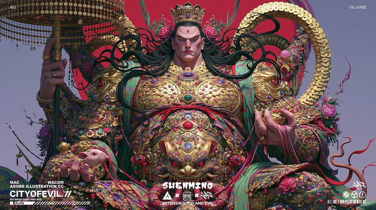 《Chinese deities》系列（图ZNDEwNzkwMjU2） - AI作品 - 站酷设计师LAU丶一乂刂原创素材 - 站酷ZCOOL