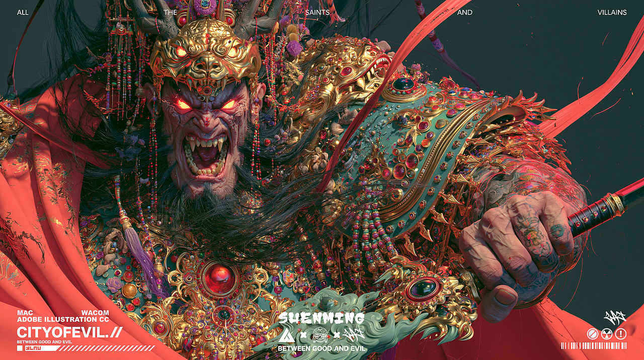 《Chinese deities》系列（图ZNDEwNzkwMjc2） - AI作品 - 站酷设计师LAU丶一乂刂原创素材 - 站酷ZCOOL