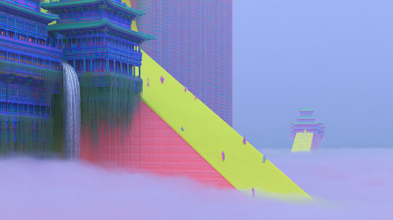 云顶天宫｜MiniMax H3 国风动态成片（图ZNDEwODA0MTky） - AI作品 - 站酷设计师AI新一原创素材 - 站酷ZCOOL